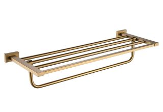 Полка для полотенец Shevanik SG5608G золотой сатин